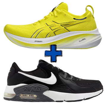 COMBO CON ZAPATILLAS Air Max Excee + Gel-Nimbus 26 1.1